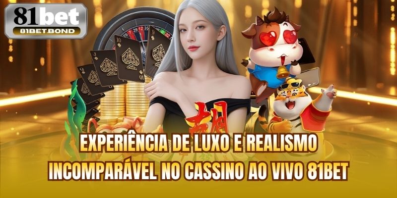 Experiência de luxo e realismo incomparável no Cassino ao vivo 81bet